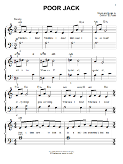 Poor Jack von Danny Elfman (Download) 