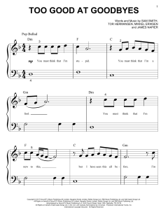 Too Good At Goodbyes von Sam Smith (Download) 