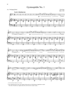 Gymnopédie No. 1 von Erik Satie (Download) 