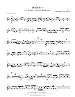 Badinerie von Canadian Brass Quintet (Download) 