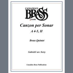 Canzon per Sonar A 4-5, II - Bb Trumpet 2 von Canadian Brass Quintet (Download) 