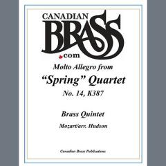 Molto Allegro from Spring Quartet, No. 14, K 387 - Bb Trumpet 2 von Canadian Brass Quintet (Download) 