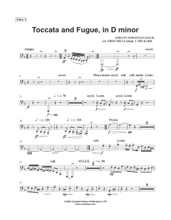 Toccata and Fugue in D Minor - Tuba 1 von Canadian Brass Quintet (Download) 