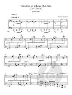 Variations on a theme by A. Saba von Mehran Rouhani 