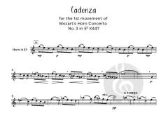 Mozart Horn Concerto Cadenzas von Wolfgang Amadeus Mozart 