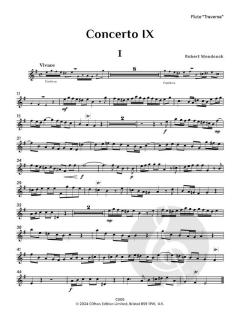 Flute Concerto No. 9 in E minor von Robert Woodcock 
