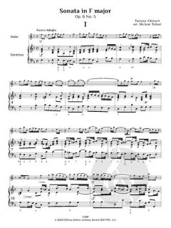 Trattenimenti armonici per camera - 12 Sonatas, op. 6 No. 5-8, Vol. 2 von Tomaso Giovanni Albinoni 