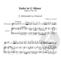 Suites in G minor, op. 2 No. 3a & 3b von Jacques-Martin Hotteterre 