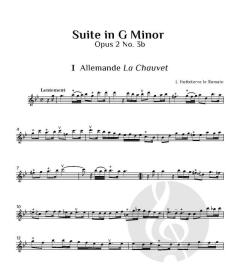 Suites in G minor, op. 2 No. 3a & 3b von Jacques-Martin Hotteterre 