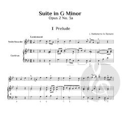 Suites in G minor, op. 2 No. 3a & 3b von Jacques-Martin Hotteterre 