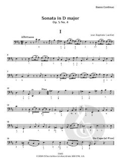 6 Sonatas op. 5 Nos. 4-6, Vol. 2 von Jean Baptiste Loeillet de Gant (Download) 