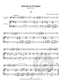 6 Sonatas op. 5 Nos. 4-6, Vol. 2 von Jean Baptiste Loeillet de Gant (Download) 