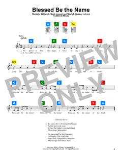 Blessed Be The Name von William H. Clark (Download) 