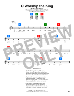 O Worship The King von Robert Grant (Download) 