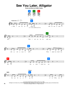 See You Later, Alligator von Robert Guidry (Download) 