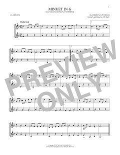 Minuet In G Major, BWV Anh. 114 (Download) 