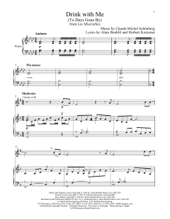 Drink With Me von Alain Boublil (Download) 