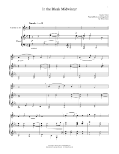In The Bleak Midwinter von Gustav Holst (Download) 