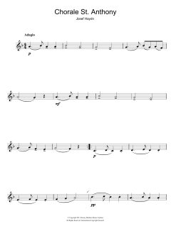 Chorale St. Anthony von Joseph Haydn (Download) 