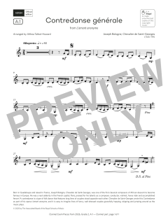 Contredanse gÃ©nÃ©rale von Joseph Bologne (Download) 