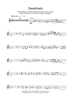Desafinado von Antonio Carlos Jobim (Download) 