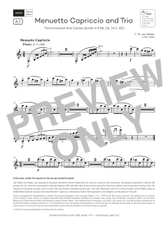 Menuetto Capriccio and Trio von Carl Maria von Weber (Download) 