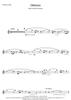 Oblivion von Astor Piazzolla (Download) 
