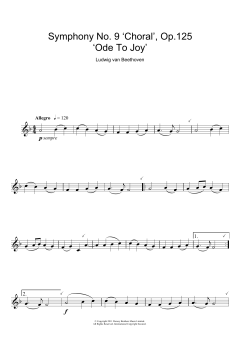 Ode To Joy from Symphony No. 9, Fourth Movement von Ludwig van Beethoven (Download) 