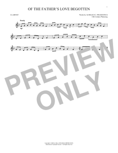 Of The Father's Love Begotten von Aurelius C. Prudentius (Download) 