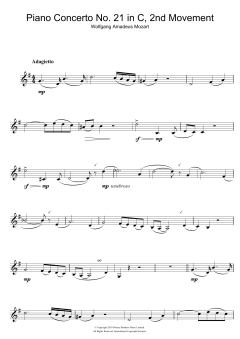 Piano Concerto No. 21 In C Major von Wolfgang Amadeus Mozart (Download) 