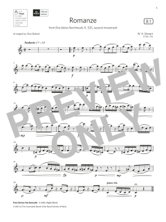 Romanze von Wolfgang Amadeus Mozart (Download) 
