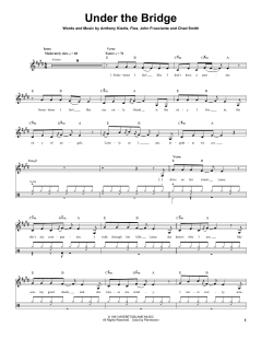 Under The Bridge von Red Hot Chili Peppers (Download) 