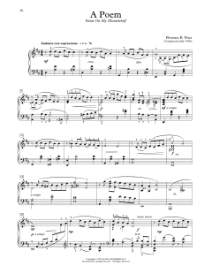 A Poem von Florence Price (Download) 