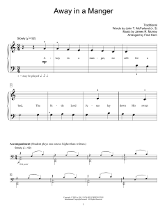 Away In A Manger von Fred Kern (Download) 