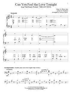 Can You Feel The Love Tonight von Elton John (Download) 