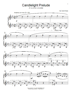 Candlelight Prelude von Carol Klose (Download) 