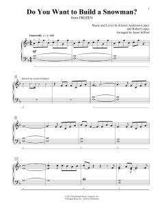 Do You Want To Build A Snowman? von Robert Lopez (Download) 