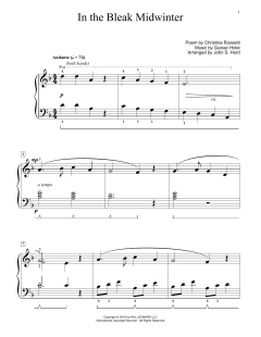 In The Bleak Midwinter von Gustav Holst (Download) 