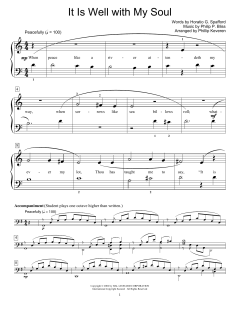 It Is Well With My Soul von Philip Paul Bliss (Download) 
