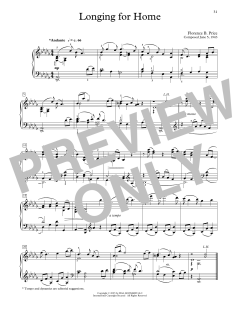 Longing For Home von Florence Price (Download) 