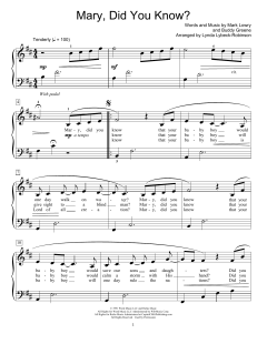 Mary, Did You Know? von Mark Lowry (Download) 