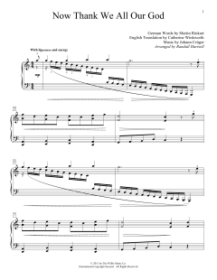 Now Thank We All Our God von Martin Rinkart (Download) 