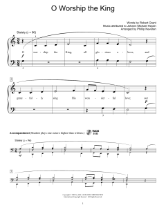O Worship The King von Robert Grant (Download) 