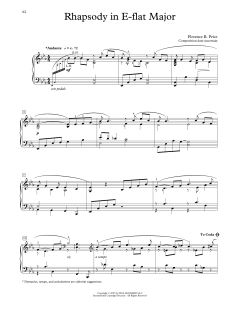 Rhapsody In E-Flat Major von Florence Price (Download) 