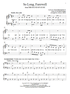 So Long, Farewell von Richard Rodgers (Download) 