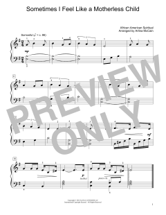 Sometimes I Feel Like A Motherless Child von Traditional (Download) 