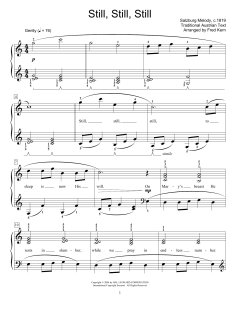 Still, Still, Still von c.1819 Salzburg Melody (Download) 
