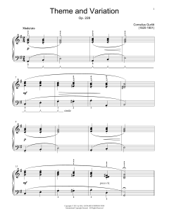 Theme And Variations, Op. 228 von Cornelius Gurlitt (Download) 