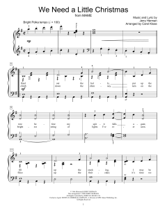 We Need A Little Christmas von Jerry Herman (Download) 