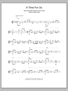 A Time For Us von Nino Rota (Download) 